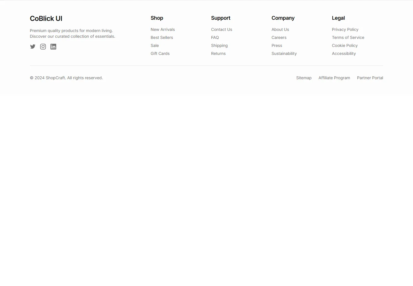 Static preview of ecommerce-ecommerce-footers-with-socials