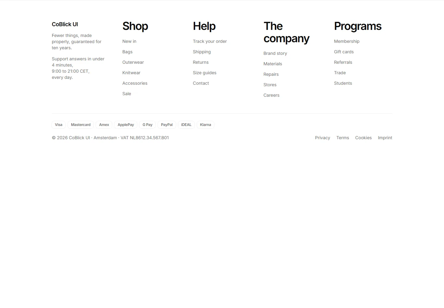 Static preview of ecommerce-pro-store-footers-mega-store-footer