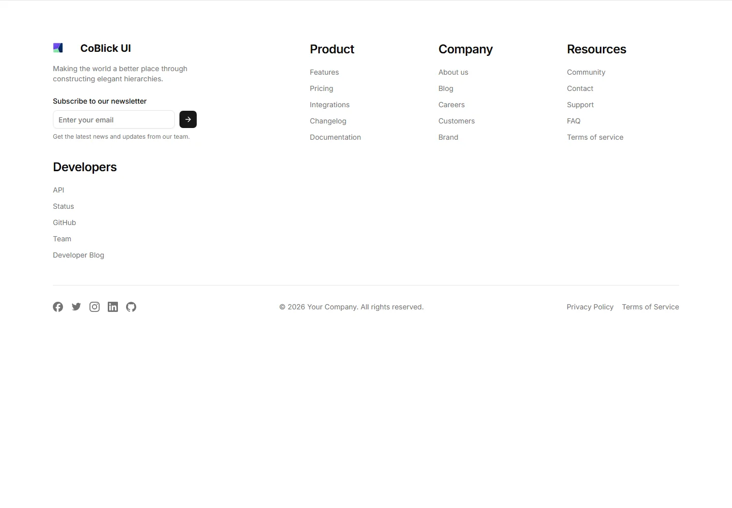 Static preview of marketing-footers-multi-column