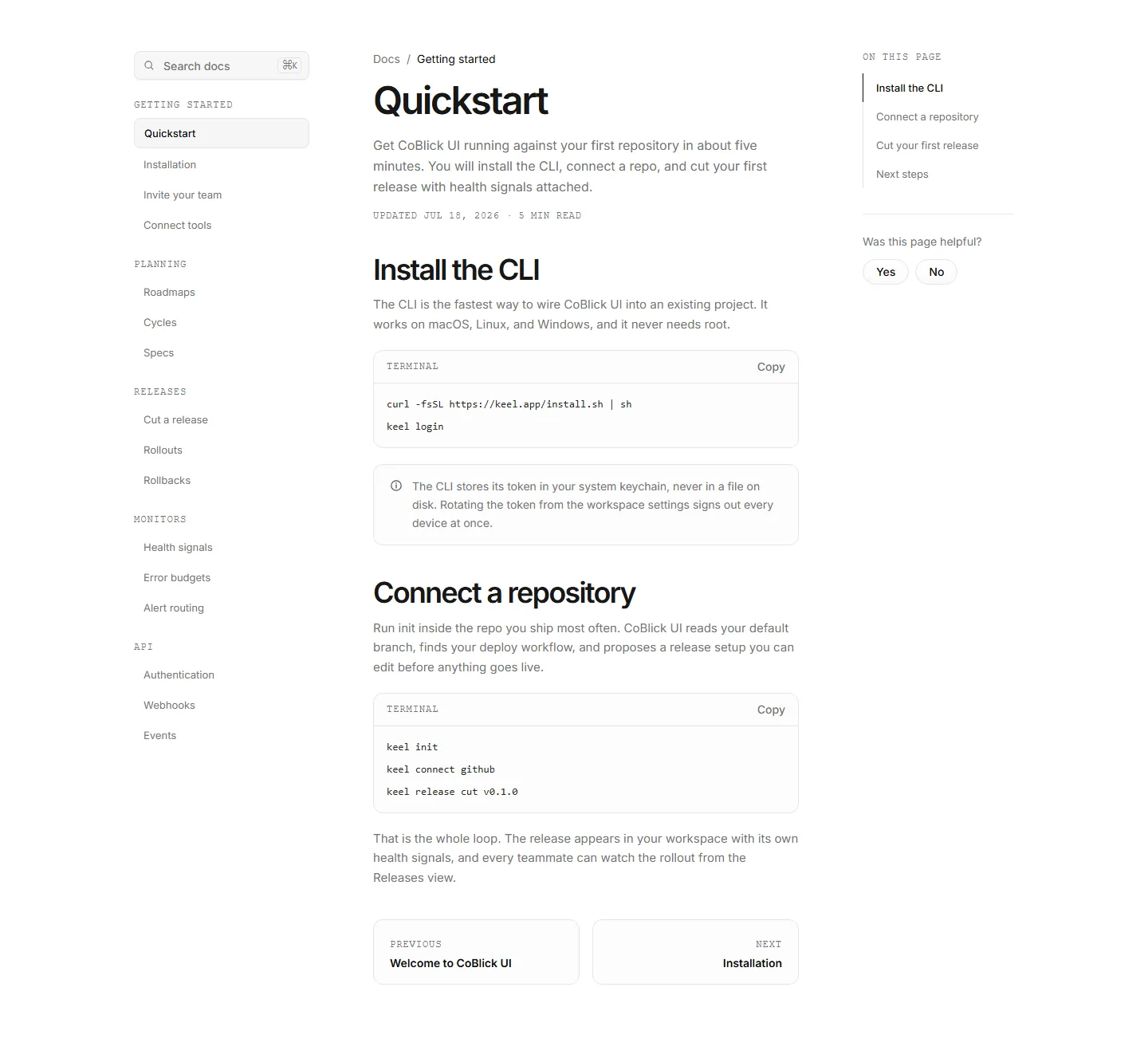 Static preview of modern-saas-docs-pages-sidebar-docs-shell