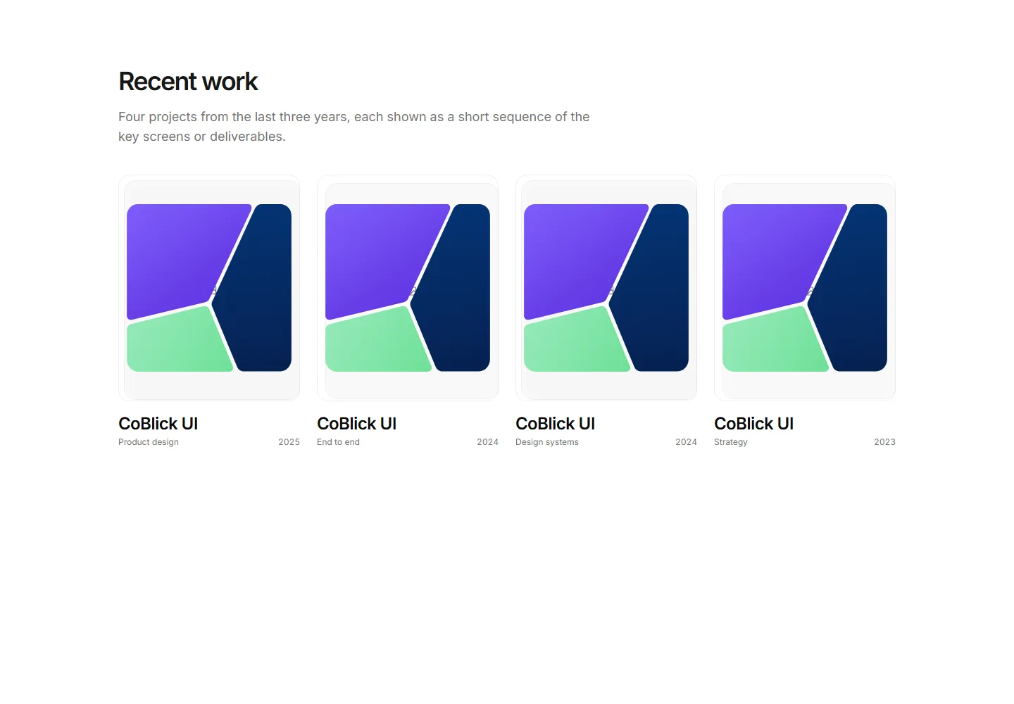 Static preview of portfolio-pro-project-cards-image-stack-card